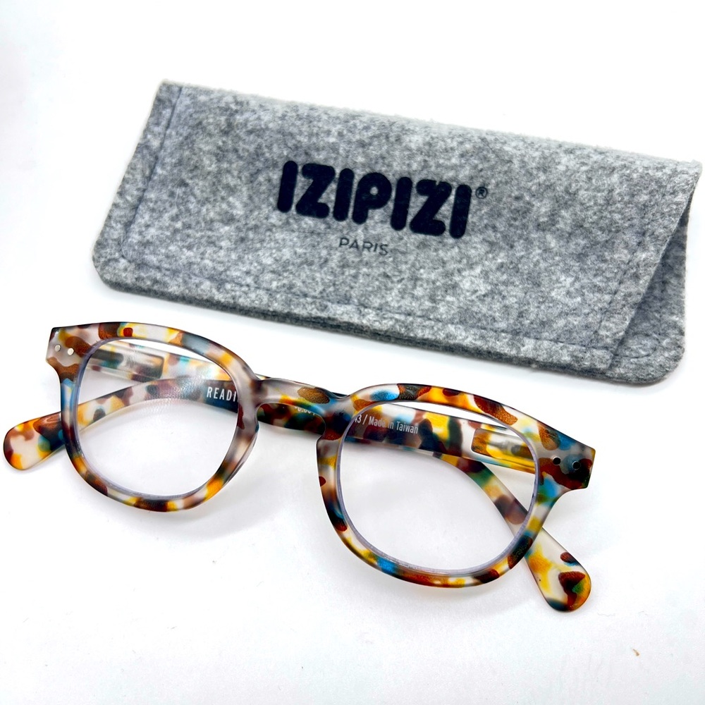 IZIPIZI Blue Tortoise Shell Reader Glasses